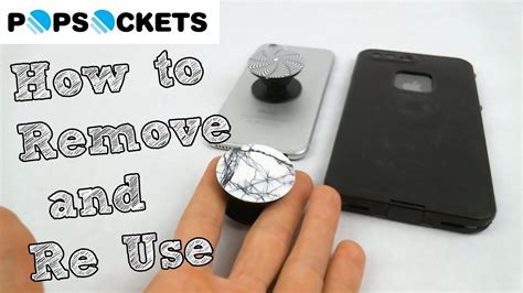 Gently slide it under your PopSocket until you manage to detach it from your phone. . How to reuse popsocket